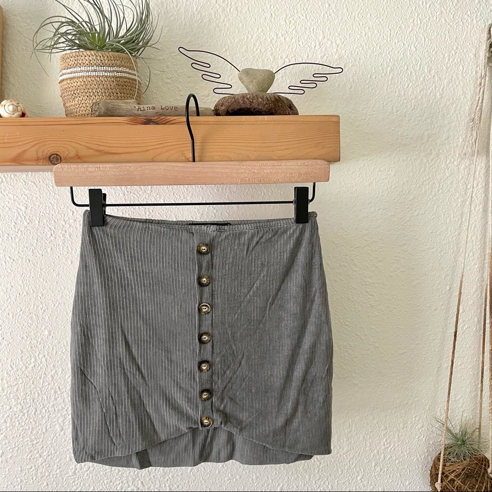 Lux LA ribbed mini skirt
